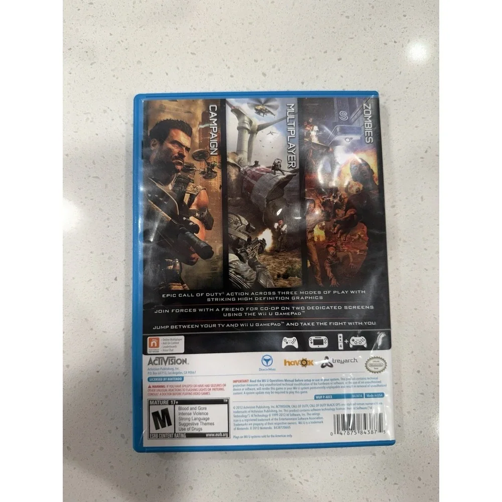 Call Of Duty Black Ops 2 Nintendo Wii U Complete